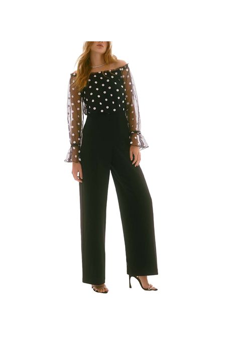 Tuta Joseph Ribkoff donna 251708 Nera pois maniche lunghe zip spalle scoperte JOSEPH RIBKOFF | Tute | 251708272